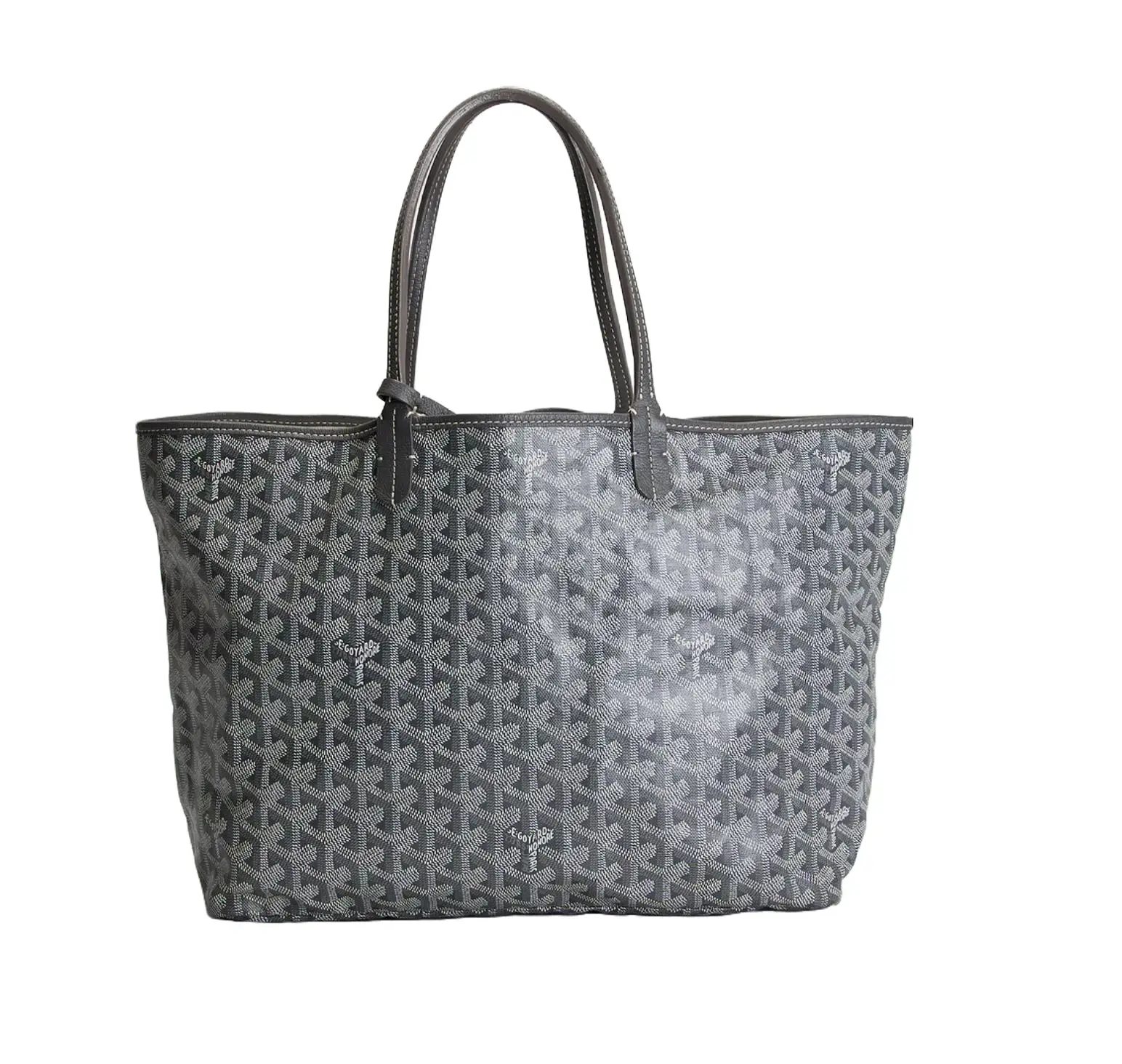 Pre-owned Goyard Canvas Tote Bags Saint Louis Coated PM Tote Bag
