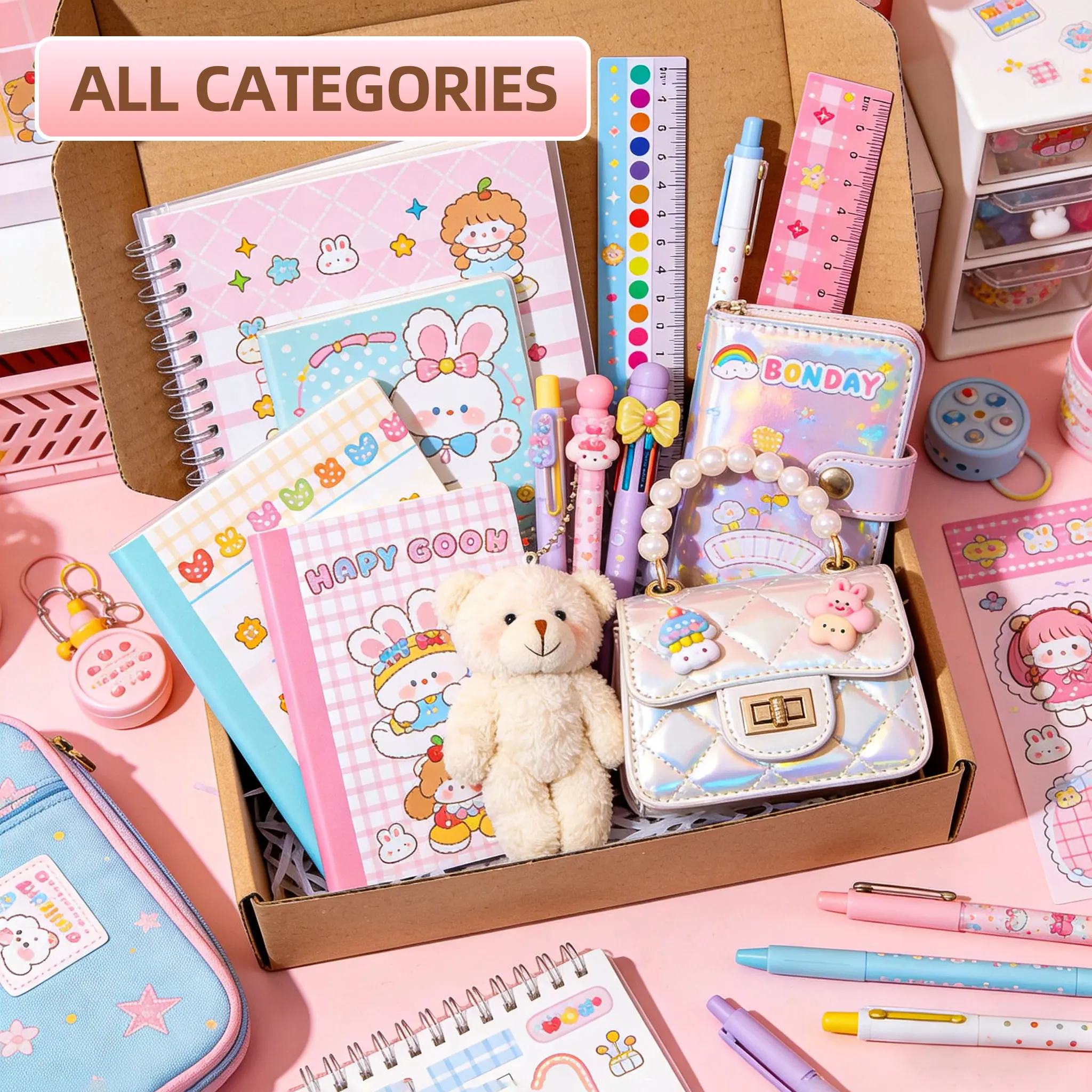 Stationery and Accessories Box - for Personal Use or Gifting (All Categories)