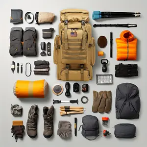 80L Large Capacity 2pcs Set Unisex Tactical Camo Molle Backpack - Multipurpose Hiking Climbing Rucksack for Outdoor Trekking, Camping & Daily Use, Durable & Waterproof, Easy to Clean, Adjustable Shoulder Strap, Rucksack for Hiking