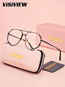VISIVIEW 1 Piece Unisex Full Frame Plano Glasses，Anti Blue Light Alien Frame Plano Glasses , Exceptional Quality