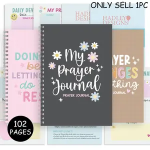 My Prayer Journal, 102-Page Daily Devotional Planner with 3 Cover Options - Spiritual Notebook for Recording Daily Score, Family Prayer Requests & Personal Reflections, Ideal as a Gift