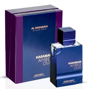 Amber Oud Dubai Night Extrait De Parfum Spray 75ML (2.5 OZ) by Al Haramain | A Fusion of Spice, Florals & Warm Woods.
