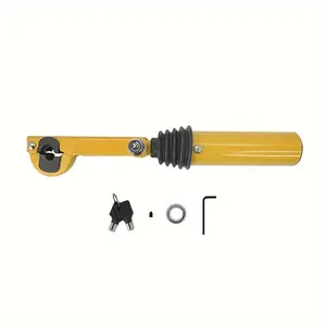 Adjustable Car Anti-Theft Lock Handbrake & Gear Shift Lever Security Device with Key Car Interior Accessories