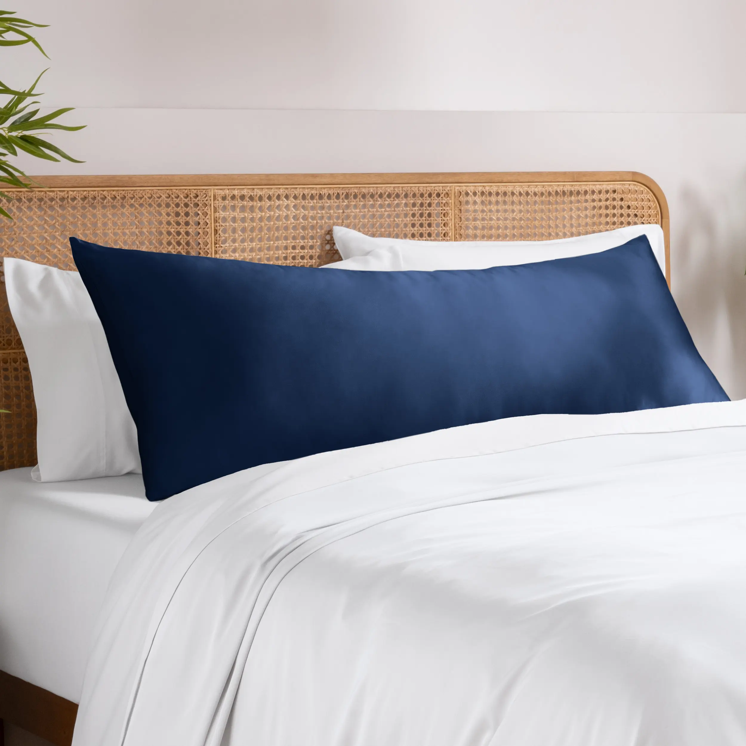 Bare Home Bamboo Rayon Body Pillowcase - Silky Touch, Soft, Skin-Friendly, Breathable, Cooling, Solid Bedding Pillowcase, Machine Washable