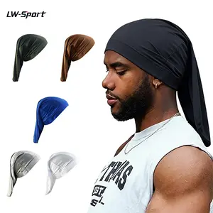 2PCS Unisex Dreadlock Cap for Men & Women – Long Hair Dreads Head Wrap, Stretchy Bonnet Sleep Cap, Breathable Durag Tube for Braids, Locs, Workout, Sleeping & Daily Wear