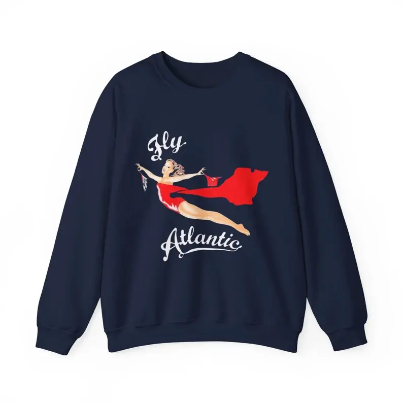 Fly Atlantic Princess Diana Sweatshirt, T-shirt, Hoodie | Vintage Princess Diana Sweatshirt | Retro 80s Clothing | Vintage Sweatshirt | 90s