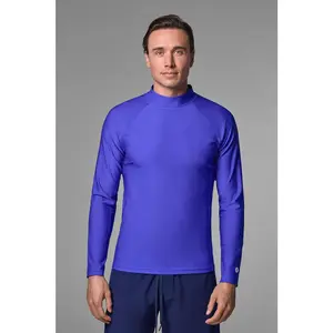 Men's Tulum Long Sleeve Surf Rash Guard | Baja Blue Men's Tulum Long Sleeve Surf Rash Guard | Baja Blue