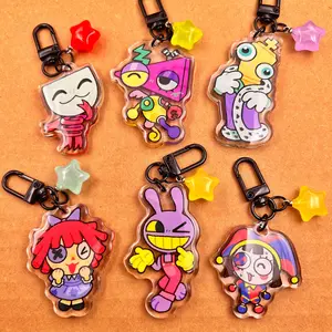 TADC Pomni, Jax, Ragatha, Gangle, Zooble & Kinger Keychains