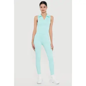 High Waisted Seamless Compression Rib Leggings