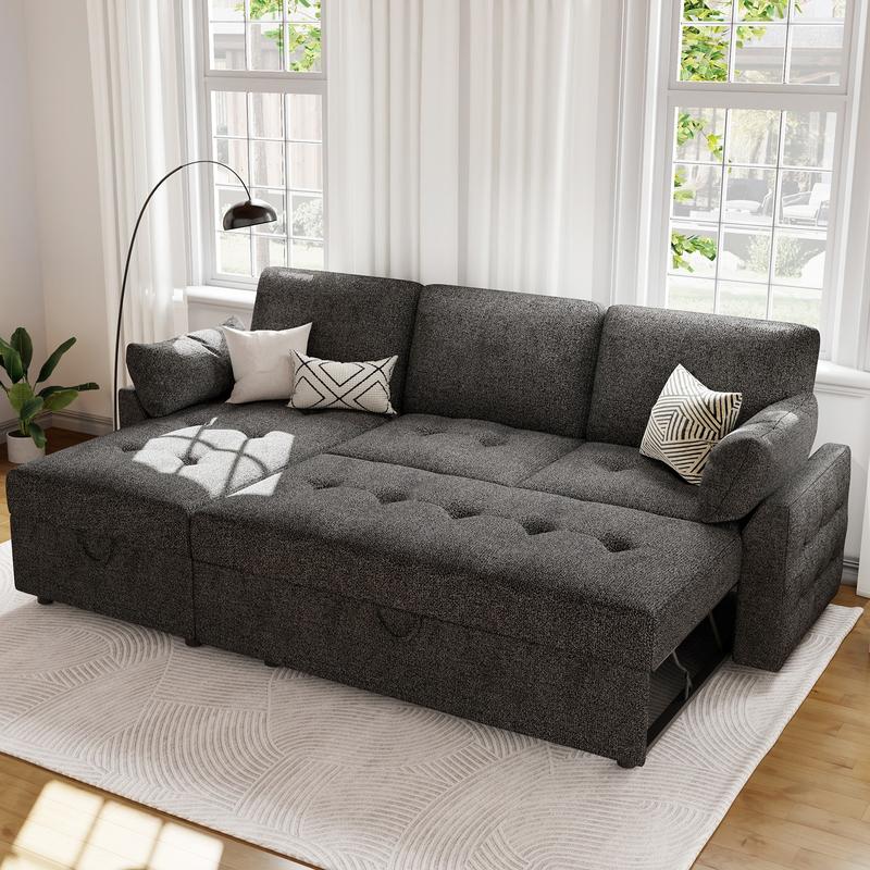 Amerlife Pull Out Sofa Bed, Modern Tufted Convertible Sleepe - TikTok Shop
