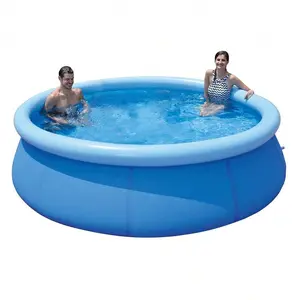 Super Large Blue Ring Inflatable Pool, Quick InstallationInflatable Pool, Backyard Family Outdoor Pool, Suitablefor Summer Water Party Pool