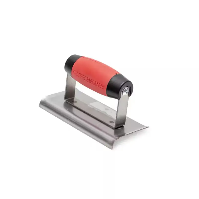 Marshalltown 6 in. x 3 in. Steel Hand Edger with Red Handle and Black Base