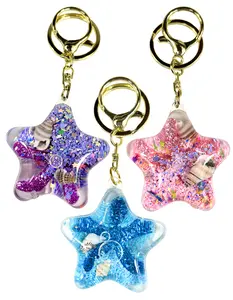 Keychain Charm: Starfish Quicksand