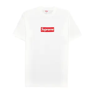 Supreme 20th Anniversary Box Logo Short Sleeve Tee Shirt White Red
