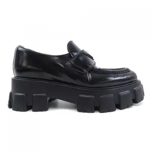 Pre-owned PRADA Patent Leather Small Leather Goods Brushed Leather Shoes