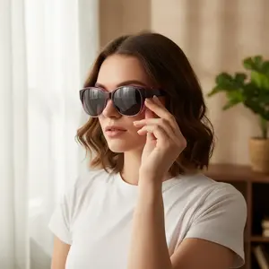 Fit Over Glasses Sunglasses for Women Men, Oversized Cat Eye Sunglasses Polarized 100% UV400 Protection trendy beach eyewear beau cheetah print big frame internet style vintage casual