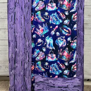 Diamonds and Sneakers on Jewel luxe 41x60 Child/Toddler Minky Blanket with Pillowcase
