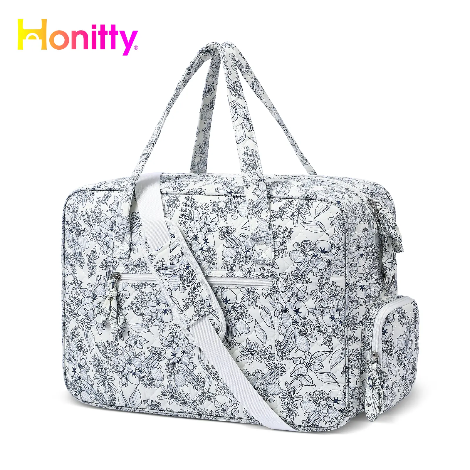 HONITTY Women's Large Weekender Travel Duffle Bag with Adjustable Straps - Dual Use for Travel & Gym