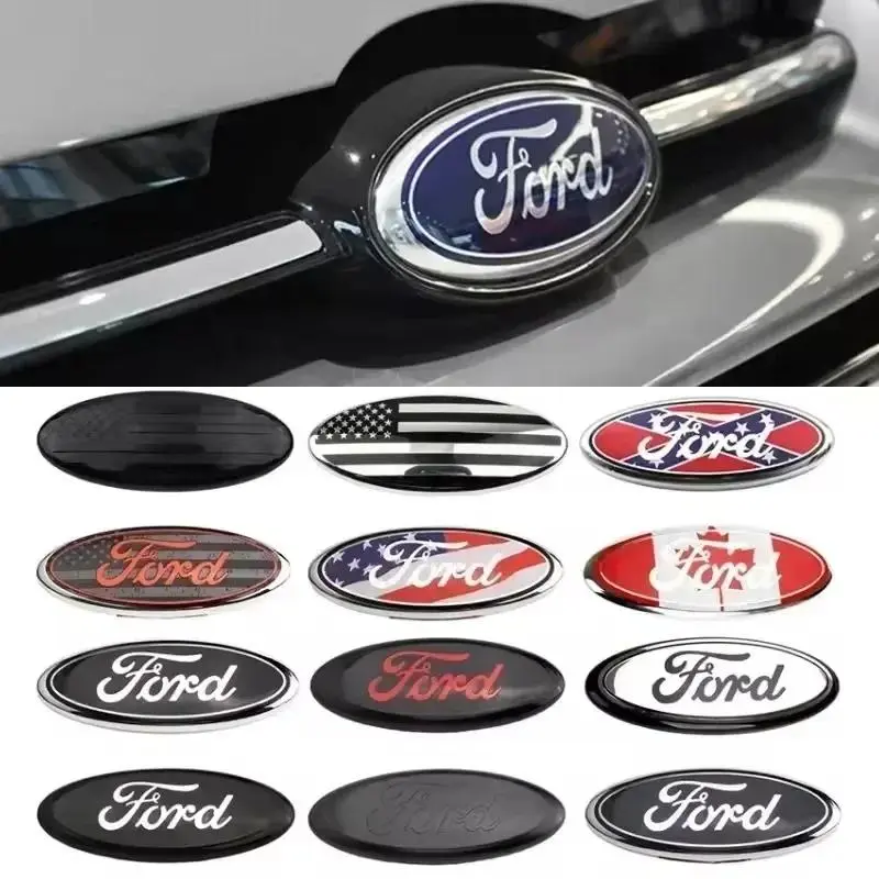 Car Trunk Badge Sticker for Ford Focus Mondeo Edge Ecosport Ranger Fiesta Fusion Kuga, Car Accessories, Front & Rear Emblem Decal, Decal For Cars, Sticker Decals, Automotive Decals