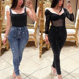 Abril Rhinestone Skinny Jeans