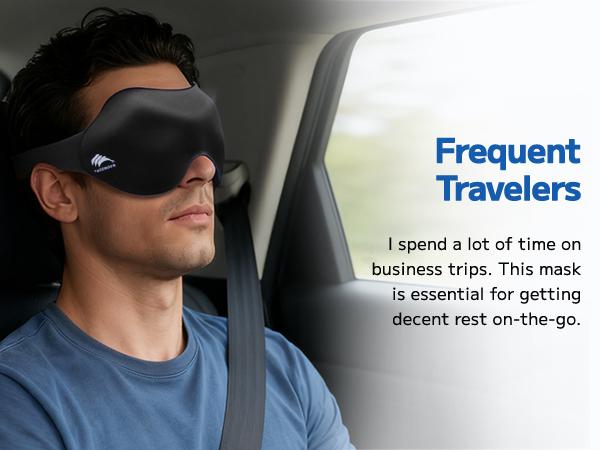 FACEMOON 3D Sleep Mask Light Blocking | Zero-Pressure Eye Cups for Night Shift Day Sleep | Lightweight Comfort | Night Routine