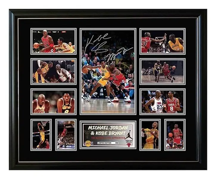 MICHAEL JORDAN & KOBE BRYANT SIGNED LIMITED EDITION MEMORABILIA  - Poster Print Unframed