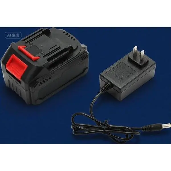 21V 4.0 Ah Lithium Ion Batteries with 100-240V AC Input 1A Charger Adapter, LED Indicator, Built-In Protection, Fast & Smart Charging, Extended Runtime for Cordless Outdoor Power Tools, High Capacity