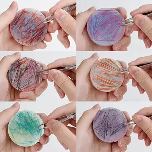 1pc Round Picking Pad - Adult Relax Toy for Skin Picking Disorder and Trichotillomania, Sensory Picking Pad for Autism and Relax