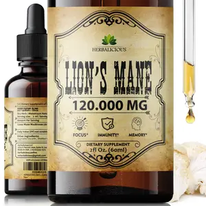 Boost Brainpower & Calm with Lion's Mane Mushroom Tincture (4oz) - Natural Memory & Focus Support Healthcare