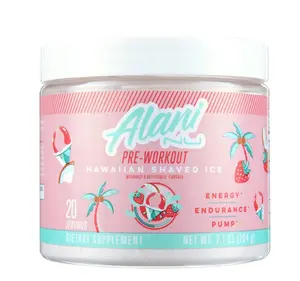 Alani Nu Pre-Workout Powder, Hawaiian Shaved Ice, 7.3oz, 20 Servings