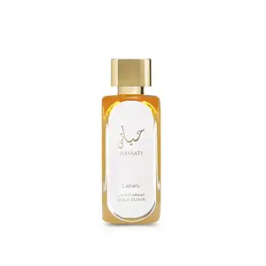 Lattafa Hayaati Gold Elixir Eau De Parfum Spray for Unisex, 3.4 Ounce