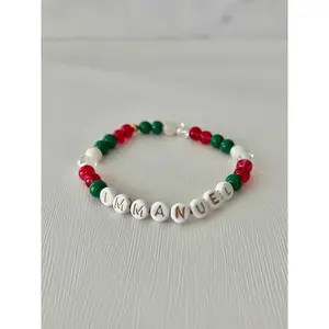 Immanuel Christmas Bead Bracelet – Festive Faith Jewelry
