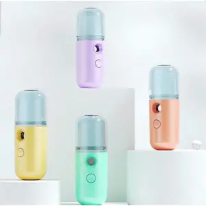 2026 Upgrade VersionPortable Nano Mist Sprayer Facial Hydration Sprayer USB Rechargeable Mini Face Mist Humidifier For Skin Care Moisturizing Travel Home Office Outdoor Use Handheld Facial Steamer WhiteTikTokMadeMeBuyIt