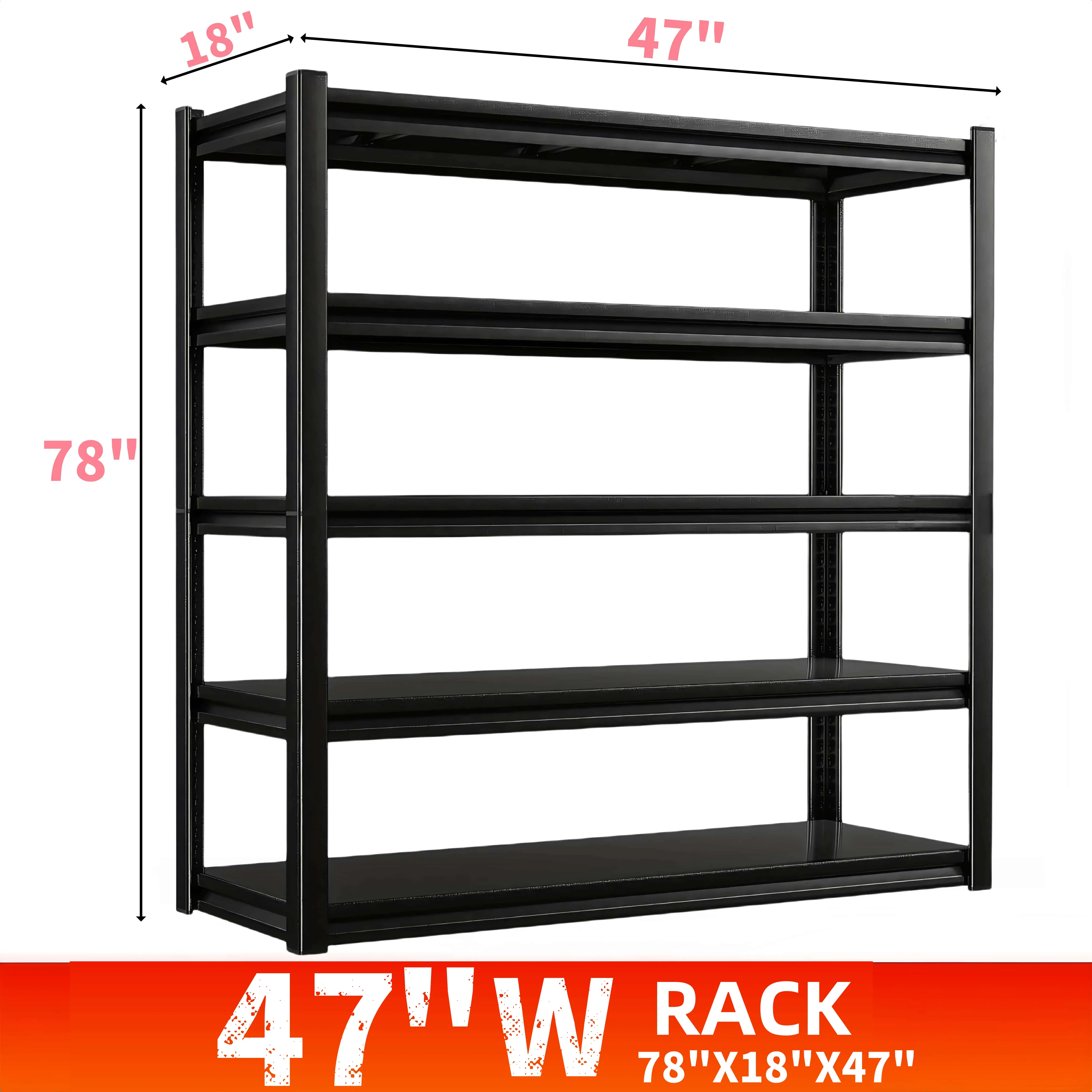 78" H X 47" W X 18" D