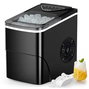 26 Lb.Daily Production Bullet Ice Countertop Ice Maker, Self-Cleaning Ice Makers ColorLife