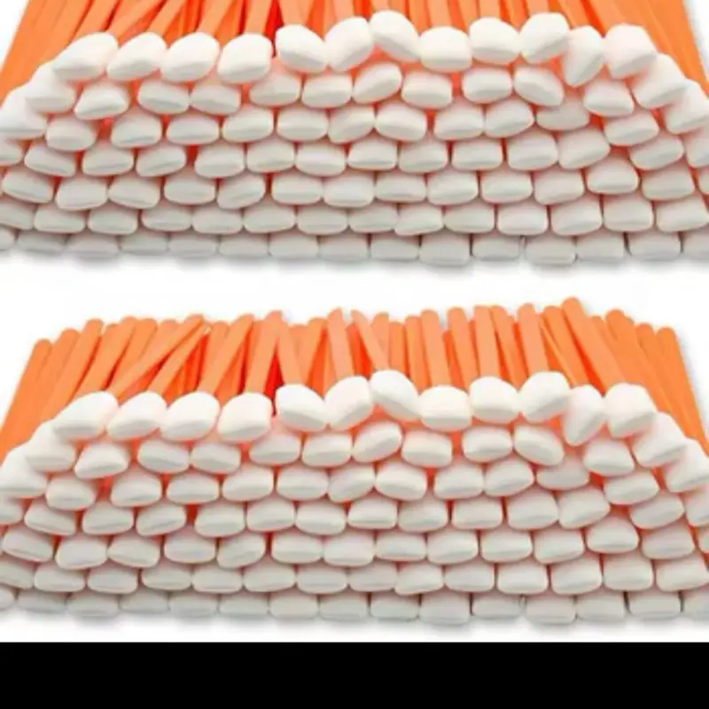 Lint-Free Dust-free Polyurethane Sponge Tip Disposable Cleaning Stick 50 Pieces Per Pack for Photo Printing Inkjet Printer