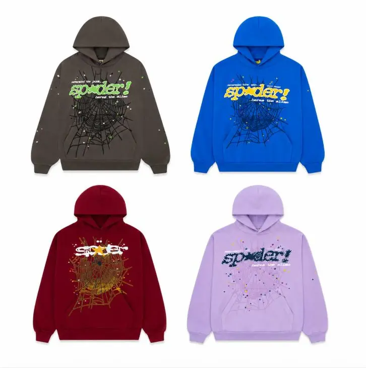 Y2K Couple Hip Hop Spider Hoodie | Trendy Streetwear Pullover for Youth & Adults