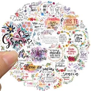 Spanish Motivational Stickers, 50pcs Inspirational Stickers for Students, Adults & Teachers, Affirmation Positive Quotes