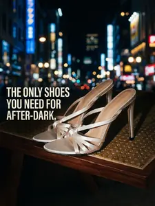 Women's Satin Strap Stiletto Mules, Elegant Open Toe Design, Twist Detail, Perfect for Evening Parties, Nightlife, Date Nights