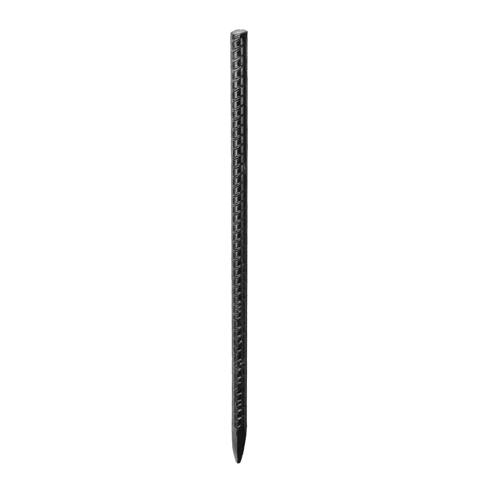 VEVOR 16-Pack 16-in Heavy-Duty Rebar Stakes, 0.45-in Diameter Straight Galvanized Steel Ground Anchors, Chisel Point End, Rust-Resistant Coating, Anchor Ties for Fence Support
