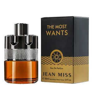 Jean Miss brand perfume The Most Wants men's perfume lasting orange woody fragrance 100ml cologne suitable for men