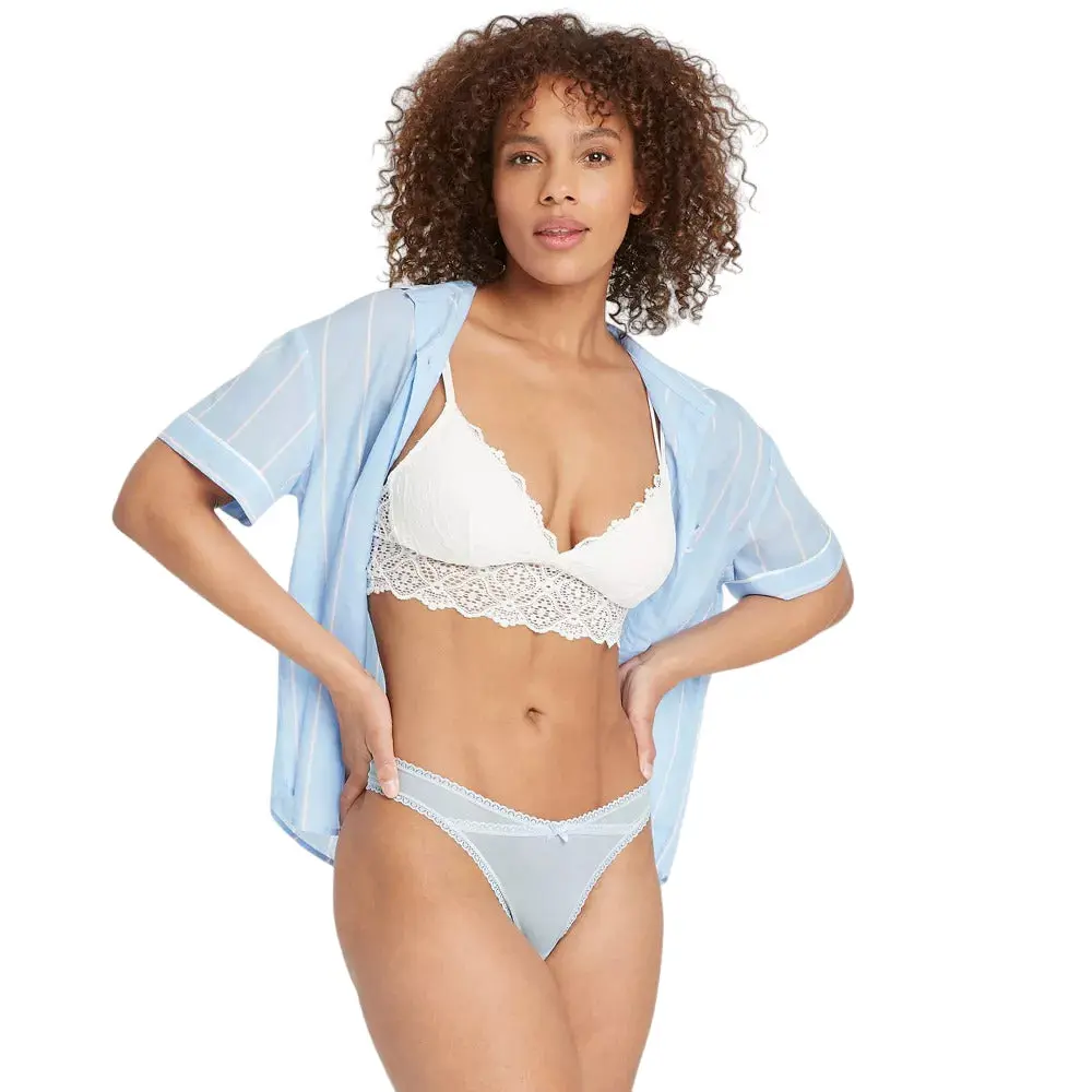 Women's Mesh Thong Auden Size XS Cotton Fabric