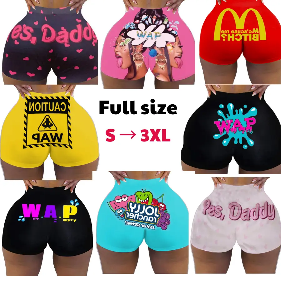 New Arrival Women’s High Waist Biker Snack Shorts – Trendy & Comfortable Candy-Colored WAP Shorts