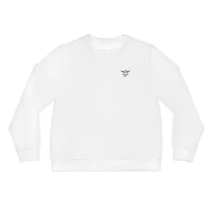 Born to Fly Sweatshirt — Green Wings Lightweight Crewneck