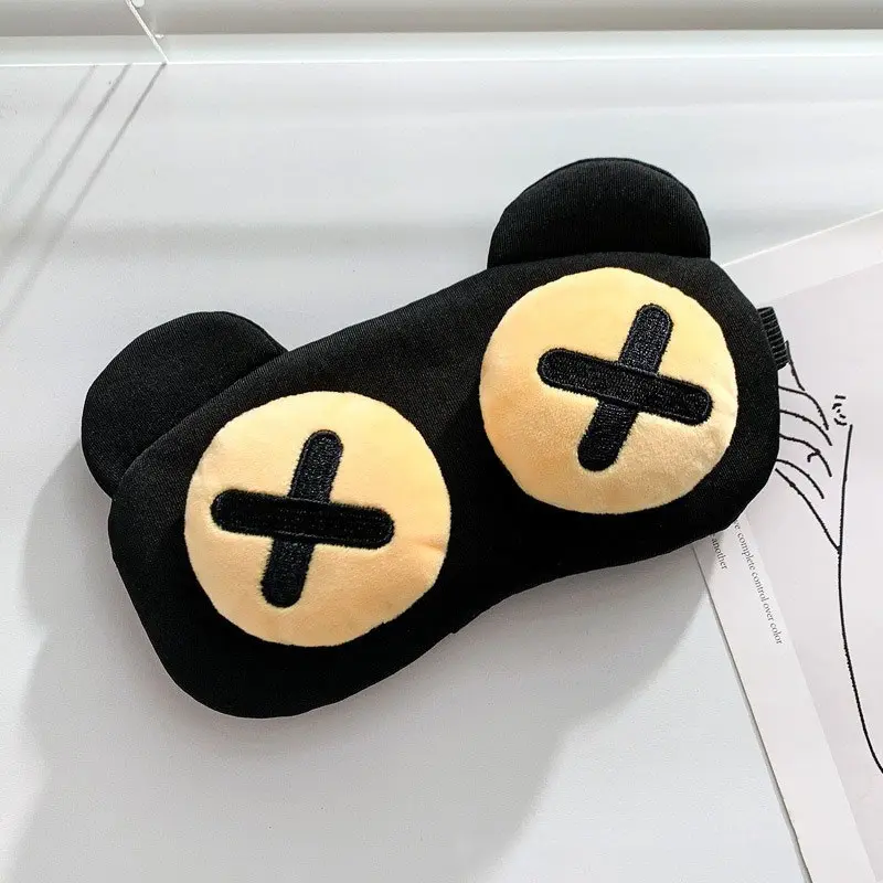 3D Plush Cute Sleep Eye Mask, Novelty Portable Blindfold for Men Women Students, Comfortable Eyewear Design, Relieves Eye Fatigue, Suitable for Naps, Night Mask, Eye Mask for Sleeping