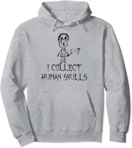 I Collect Human Skulls Halloween Costume Word Design Pullover Hoodie - Diegobal Shop 62B0B7JZT3HF