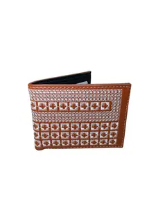 Billetera Vaquera Piteado Cartera Hombre Men’s Western Style Cowboy Embroidered Wallet