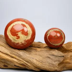 Natural Red Jasper Crystal Sphere – Grounding Energy Stone for Stability, Strength & Root Chakra Healing