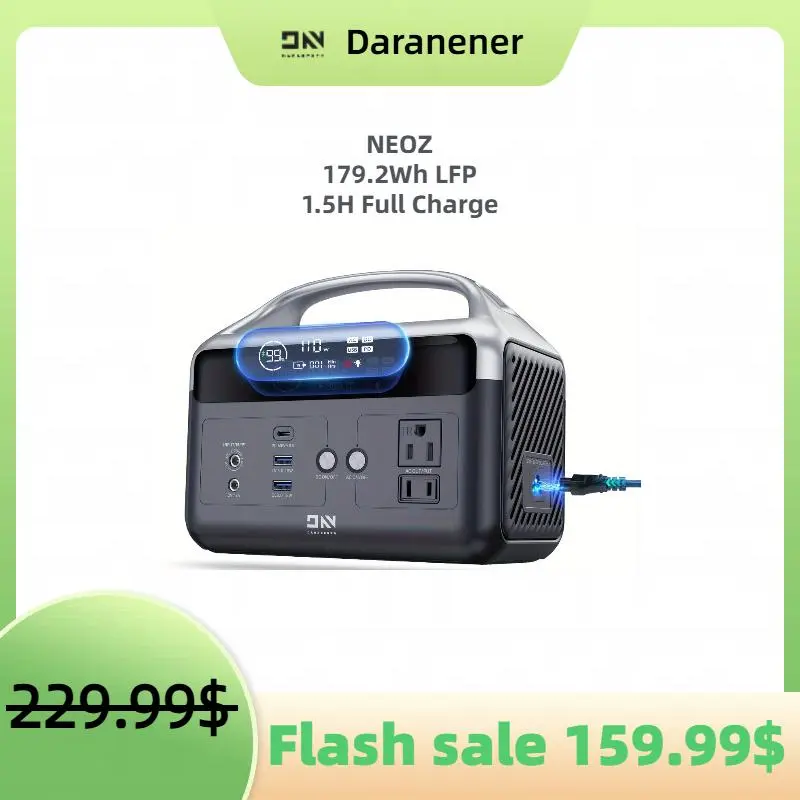 Daranener NEOX 204.8Wh 300W（600W Surge） Portable Power Station