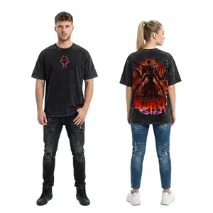 [COLLECTION] Shadow Soldiers BERU, IGRIS, IRON, TUSK T-Shirt Solo Leveling Anime Double Printed Vintage Washed Tee Unisex Oversize Anime Manga Washed Heavyweight Cotton T-shirt